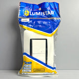 Interruptor Doble 3way Blanco Moderna Lumistar