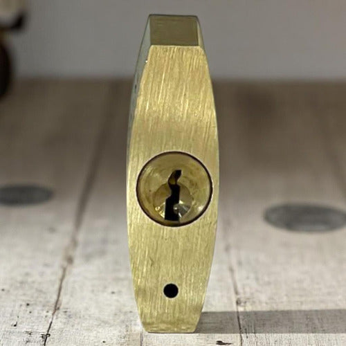 Candado De Hierro 50mm Dorado Roma Visalock CISA
