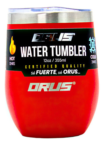 Termo Vaso 12 Oz Metalico Orus