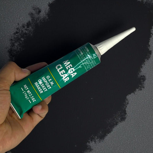 Silicón Pega Gris Transparente 85g Mega Grey