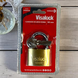Candado De Hierro 50mm Dorado Roma Visalock CISA