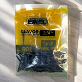 Clavo Acero Negro 3/4  Set De 100 Piezas Pack De 2 Und Exxel