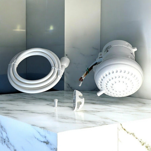 Ducha Regadera Eléctrica Blanca 127v Lf