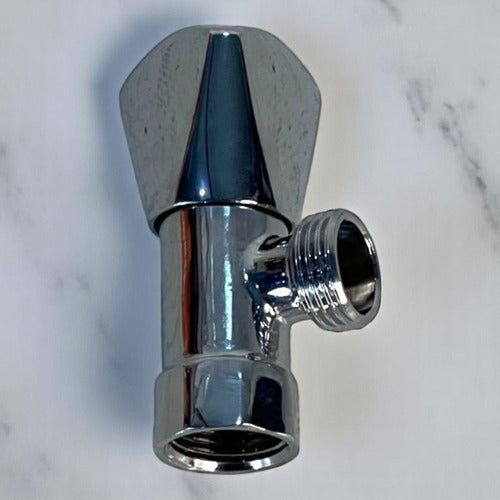 Llave De Arresto 1/2  X 1/2  Manilla Metalica Run