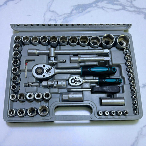 Juego De Rachet 1/4'' - 1/2'' 112pzs Victeche