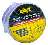 Cinta De Butilo Impermeabilizante Exxel 3" 1.5m