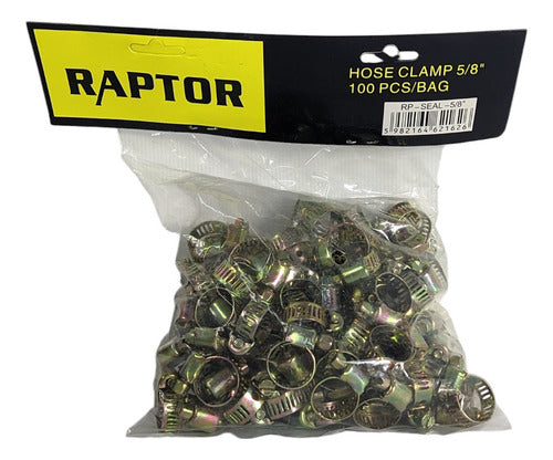 Abrazadera Metálica 5/8 Pulgada Raptor 100u