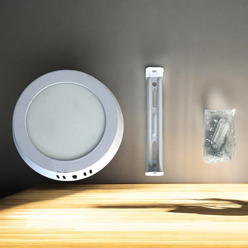 Panel Led Redondo Superficial 6w 110mm Luz Blanca Lumistar