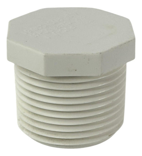 Tapón O Tapa PVC 1" Macho De Rosca