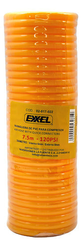 MANGUERA COMPRESOR 7.5M 120psi EXXEL