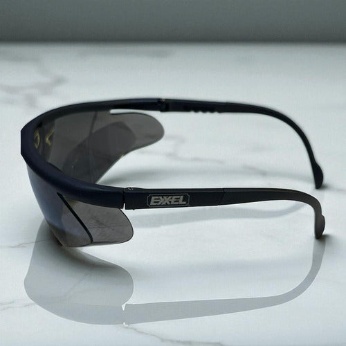 Lentes De Seguridad Oscuro P/negro Exxel
