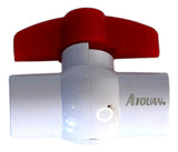 Llave De Paso 1/2"  Rosca PVC Pesada Atouan