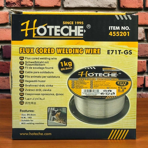 Alambre Para Soldar Con Nucleo Fundente 0.80mm Hoteche