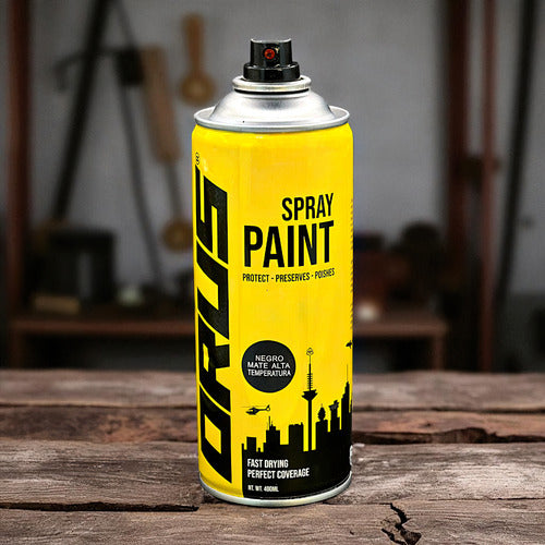 Pintura En Spray Alta Temperatura 400ml Orus