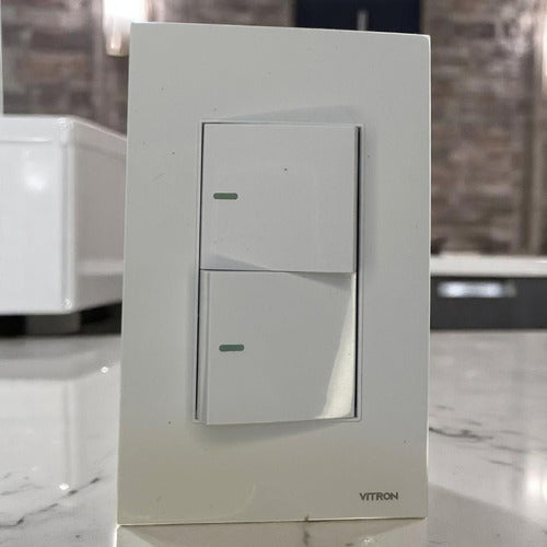 Interruptor Sencillo Blanco Vitron