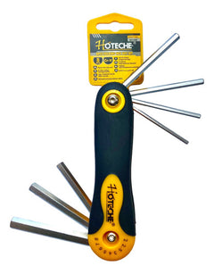 JUEGO DE LLAVE L HEXAGONAL PLEGABLE HOTECHE