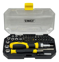 JUEGO DE PUNTAS Y DADOS 55PCS EXXEL
