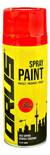 Pintura En Spray Fluorescente 400ml Orus