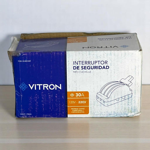 Cuchilla Electrica 2 Pase 3x30amp Vitron