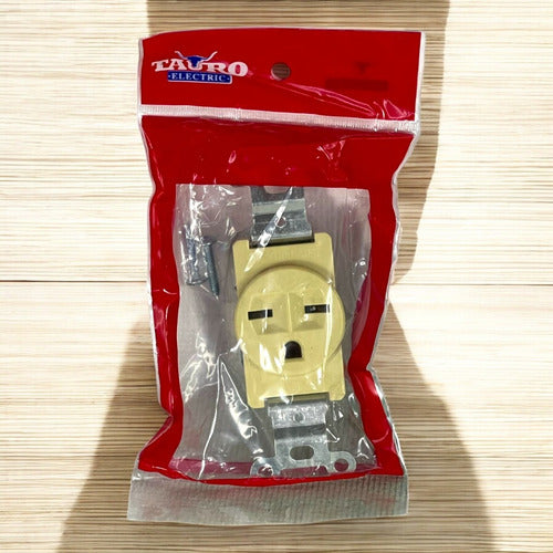Toma T/chino 20a 220v Beige Pack 2 Und Tauro