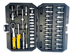 JUEGO RACHET 1/4'' 46 PCS HOTECHE