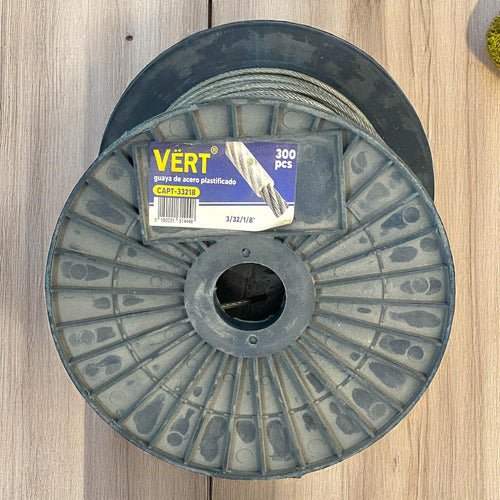 Guaya Acero Galvanizado Forrada 3/32*1/8  P/metro (4m) Vert