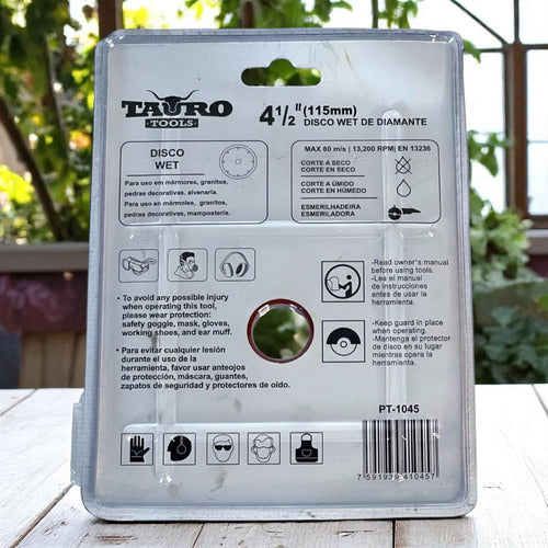 Disco Diamantado 4.5  Continuo Tauro