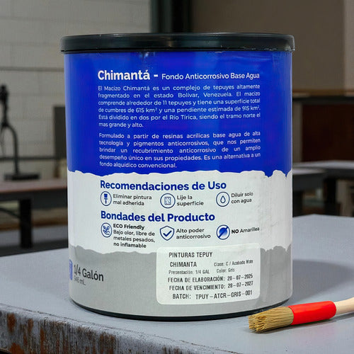 Fondo Anticorrosivo Chimanta A Base De Agua 1/4g Tepuy