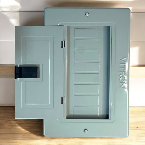 Tablero De Embutir 8 Linea Thql 20-100am Con Puerta Vitron