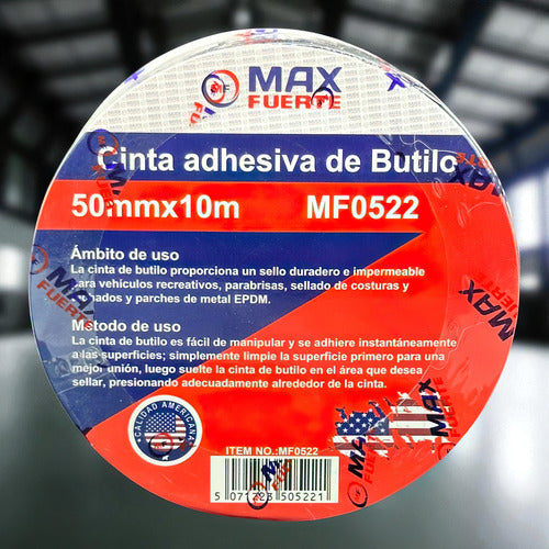 Cinta De Butilo Impermeabilizante 5'' X 10mts Max Fuerte