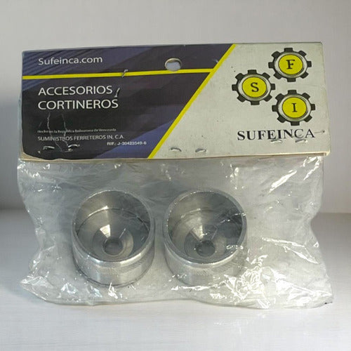 Soporte Cortinero 1   Lateral (par)  Aluminio Sufein