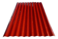 Lamina De Polipropileno Rojo Canal Ondulado De 3,05mt