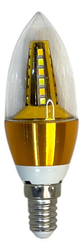 Bombillo Led Tipo Vela 3w E14 Tricolor