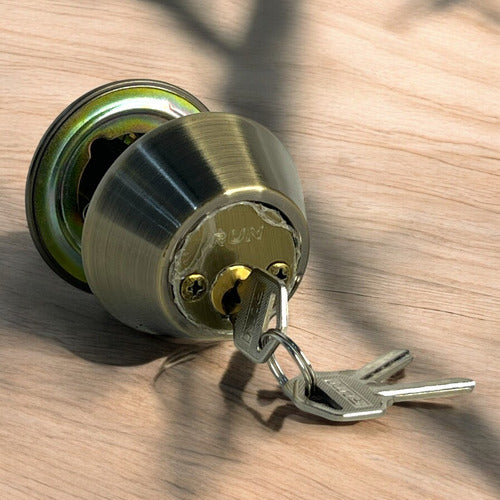 CERROJO LLAVE-LLAVE DORADO MATE RUN