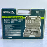Juego De Rachet 1/4'' - 1/2'' 112pzs Victeche