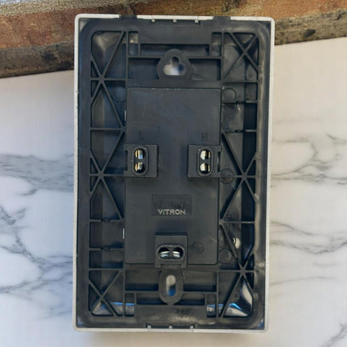 Toma Doble Lumistar Linea Elite Plata