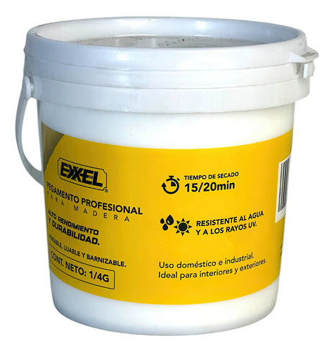 Pega Cola Blanca Para Madera Carpintería 1kg Exxel