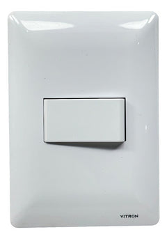 Interruptor Sencillo Blanco Vitron