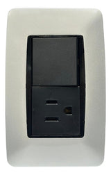 Interruptor Toma Corriente 3way Plata Lumistar