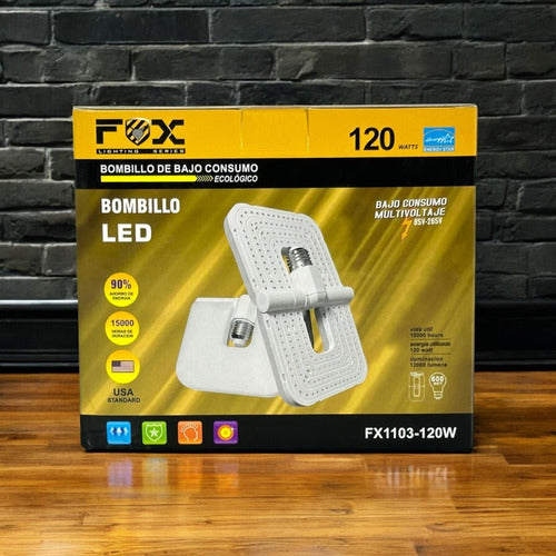 Bombillo Led Plegable 120w  Luz Blanca  Fox