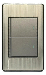 Interruptor Doble Elite 3 Way Plata Lumistar