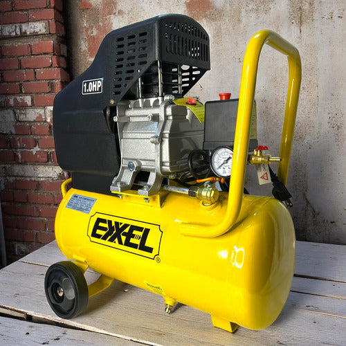 Compresor De Aire 18lts 1hp 110v Sin Aceite Exxel