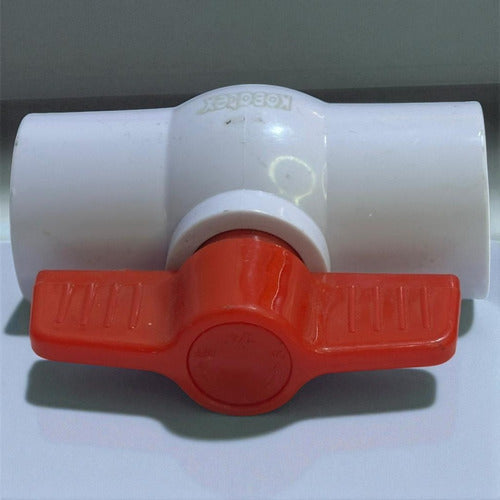 Llave De Paso 3/4'' Lisa Pvc Pesada Atouan