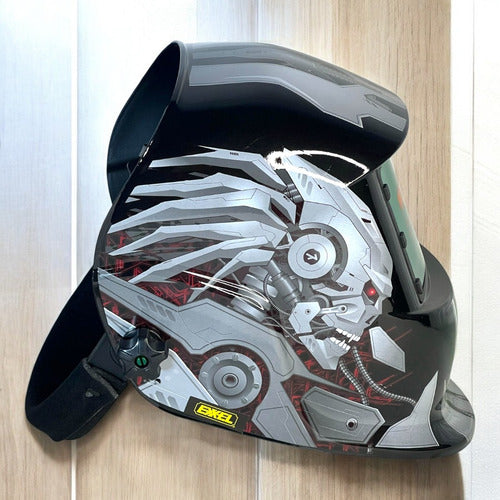 Casco Careta Para Soldar Automatico Qsf-008r Exxel