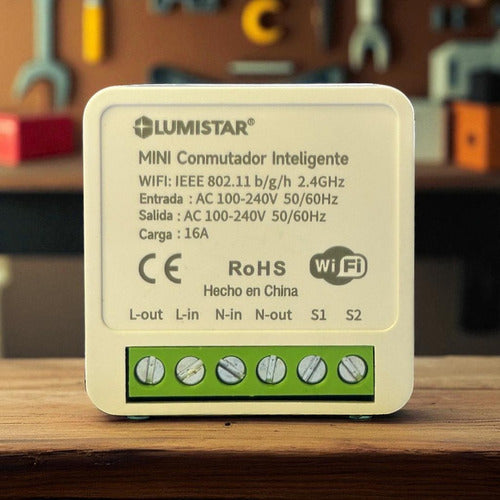 Mini Interruptor Inteligente Con Wifi 16a 100-240v Lumistar