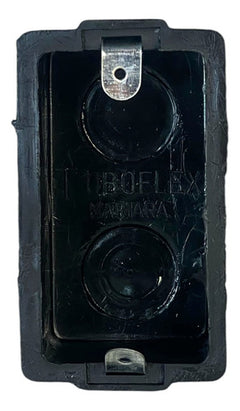 Cajetín Rectangular 4x2 PVC Negro Tuboflex