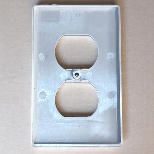 Tapa Para Toma Corriente Plastico Sencillo Pack 6 Und Vitron