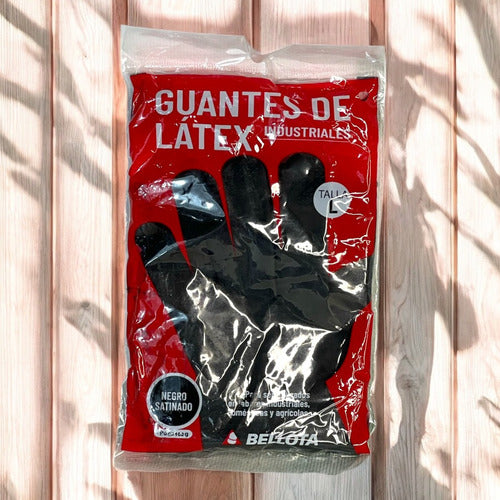 Guantes De Latex Negro Indust Talla L Bellota