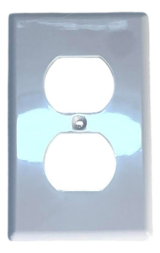 Tapa Para Toma Corriente Plastico Sencillo Pack 6 Und Vitron