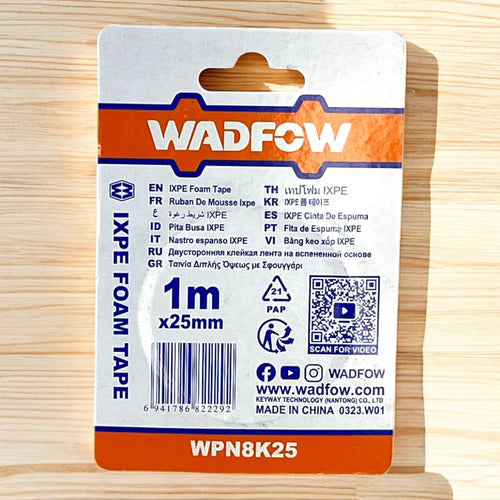 Cinta Doble Faz Negro 1mtx25mm Pack 2und Wadfow